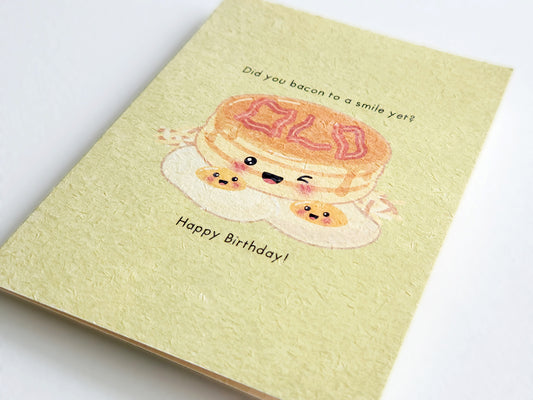 Bacon to a Smile Birthday Card