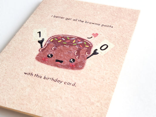 Brownie Points Birthday Card