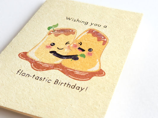 Flan-tastic Birthday Card