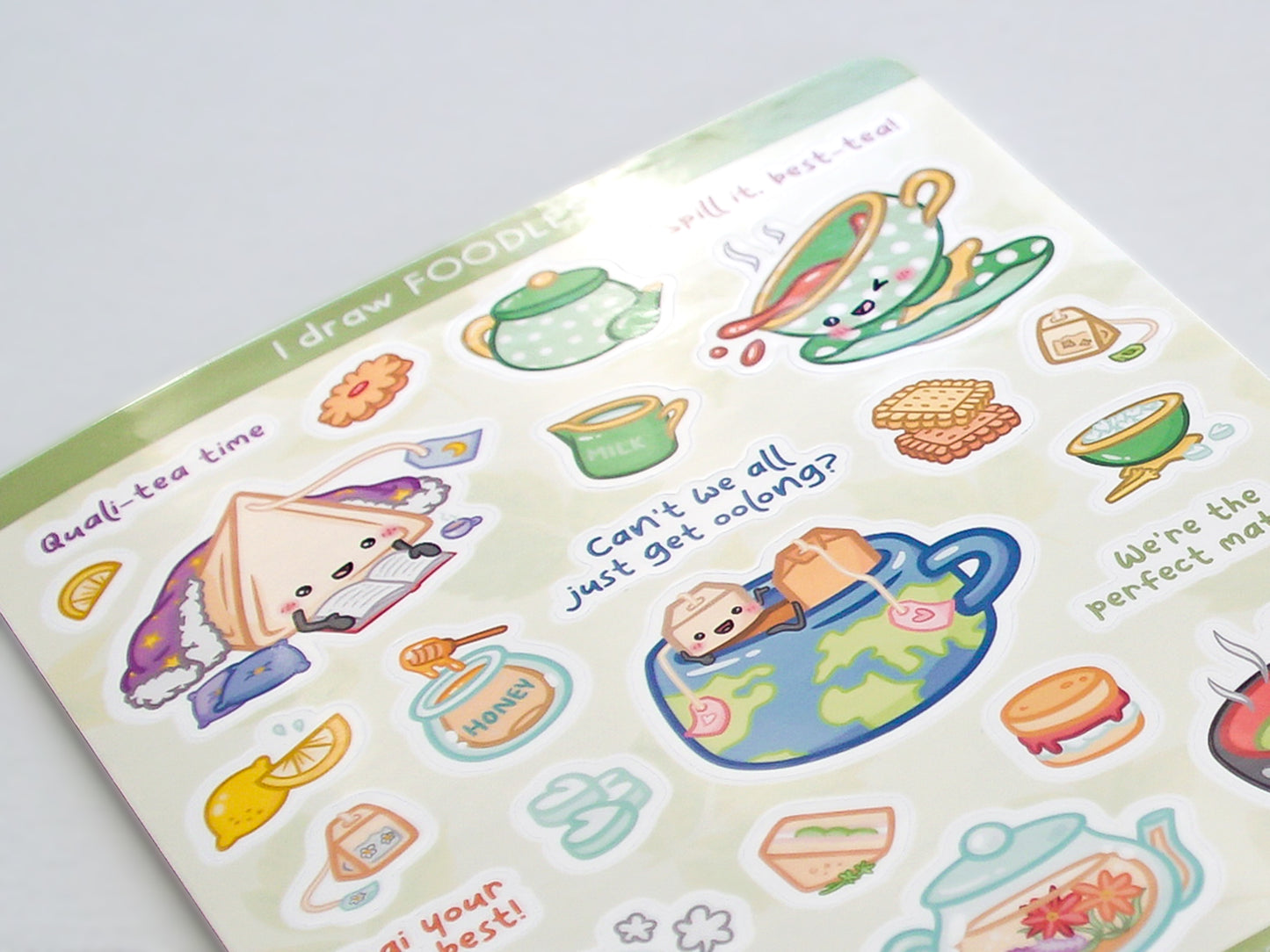 Tea Puns Sticker Sheet